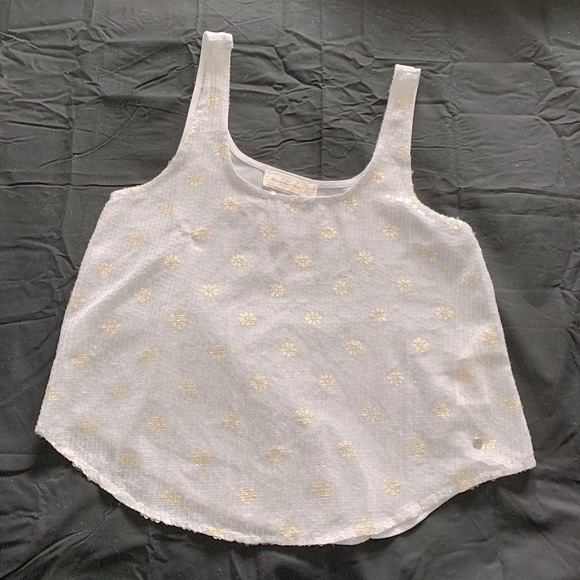 Abercrombie & Fitch Tops - Abercrombie & Fitch Light Grey Gauzy Cami